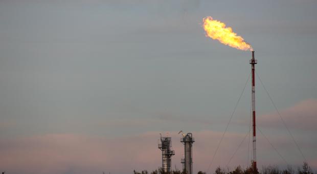 Fracking flare in northern B.C.